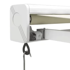 Discount FinePRICE Sisäänkelattava markiisi kerma 4x3 m kangas/alumiini