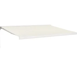 Discount FinePRICE Sisäänkelattava markiisi kerma 4x3 m kangas/alumiini