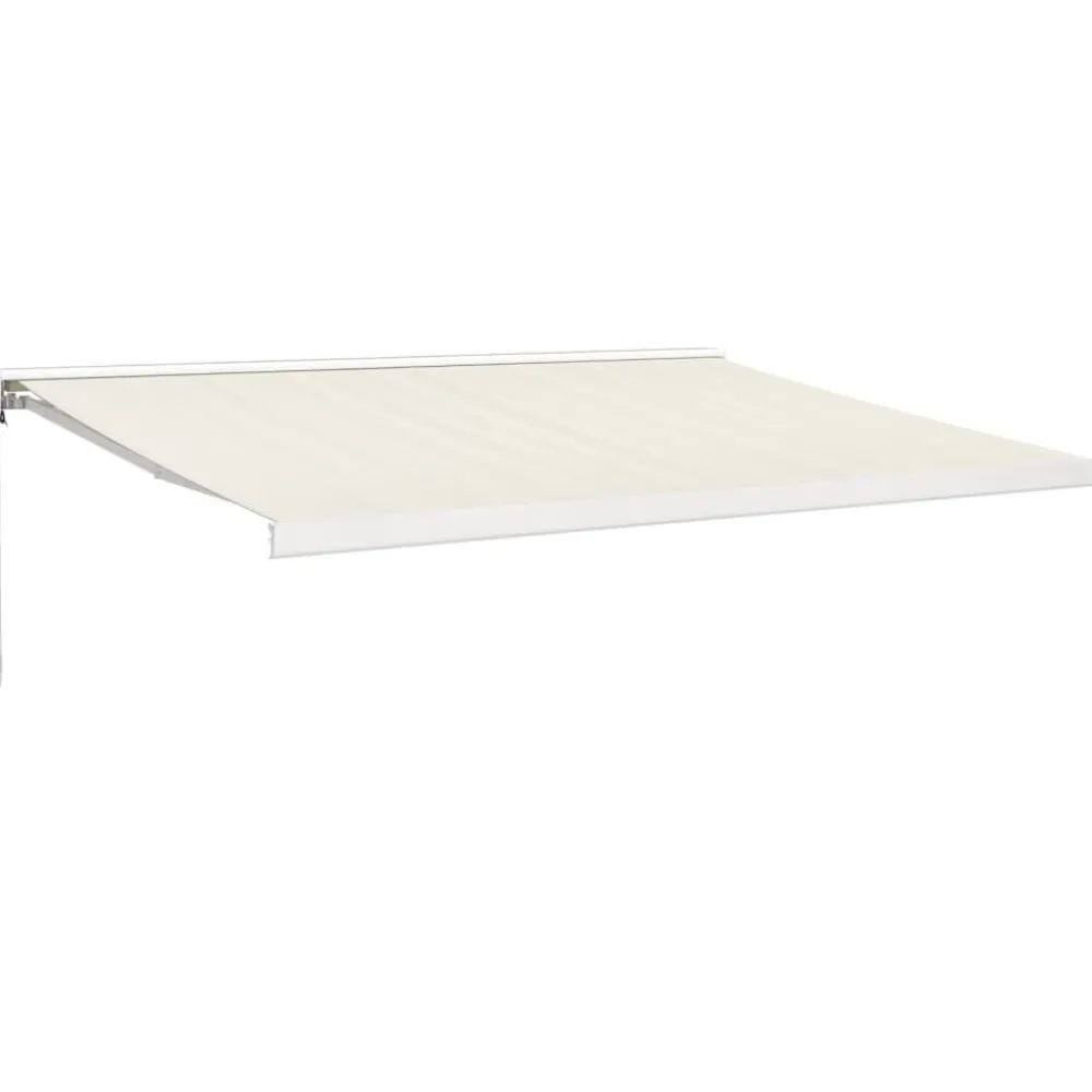 Discount FinePRICE Sisäänkelattava markiisi kerma 4x3 m kangas/alumiini