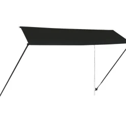 Online FinePRICE Sisäänkelattava markiisi ledillä 350x150 cm antrasiitti