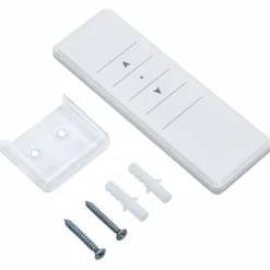 Outlet FinePRICE Sisäänkelattava markiisi 2 LED/tuulisensori 300x250 cm sininen/valkoinen
