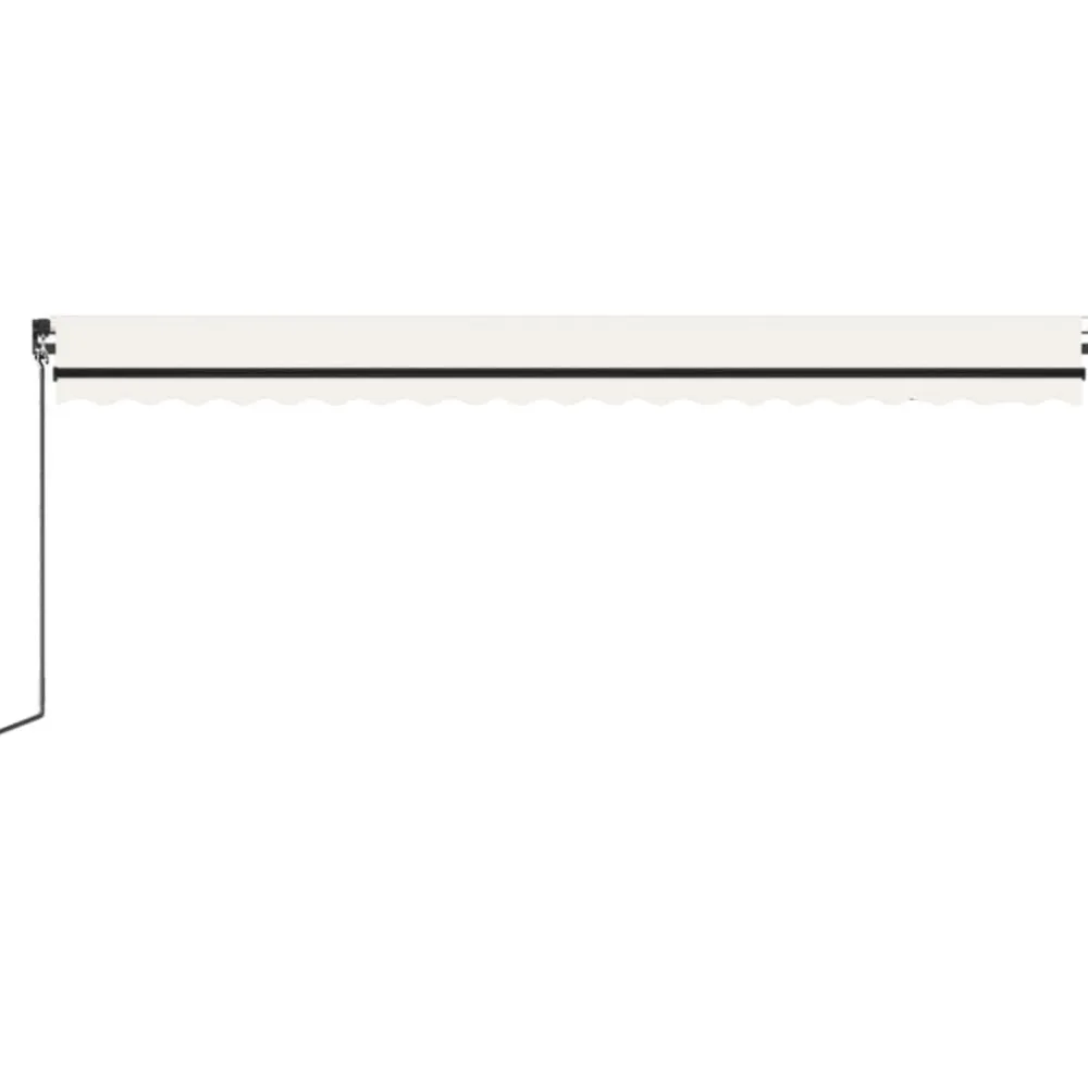 Outlet FinePRICE Sisäänkelattava markiisi 2 LED/tuulisensori 300x250 cm sininen/valkoinen