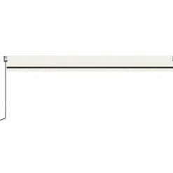 Outlet FinePRICE Sisäänkelattava markiisi 2 LED/tuulisensori 300x250 cm sininen/valkoinen