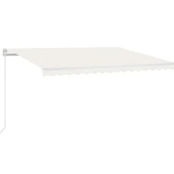 Best FinePRICE Sisäänkelattava markiisi LED/tuulisensori 300x250cm keltainen/valkoinen