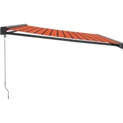 Discount FinePRICE Sisäänkelattava markiisi oranssiruskea 4,5x3 m kangas/alumiini