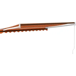 Online FinePRICE Sisäänkelattava markiisi oranssi/ruskea 3,5x2,5 m kangas/alumiini
