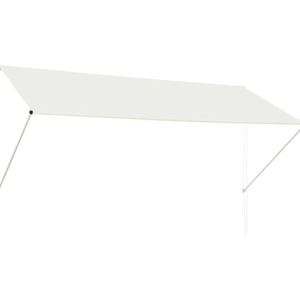 FinePRICE Sisäänkelattava markiisi 300x150 cm kerma