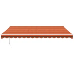 Discount FinePRICE Sisäänkelattava markiisi 4,5x3 m, oranssiruskea kangas/alumiini