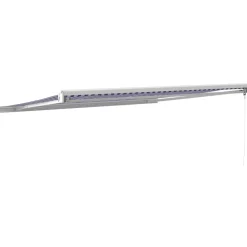 Clearance FinePRICE Sisäänkelattava markiisi 4x3 m, sininen/valkoinen kangas/alumiini