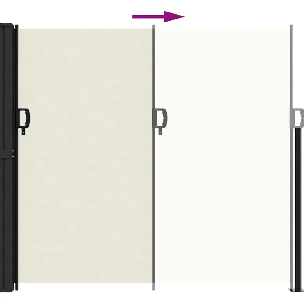 Sale FinePRICE Sisäänvedettävä sivumarkiisi, eri kokoja ja värejä (33851)