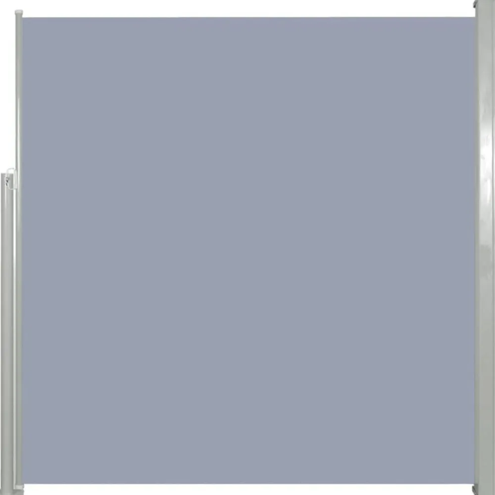 Online FinePRICE Sisäänvedettävä sivumarkiisi 140 x 300 cm harmaa