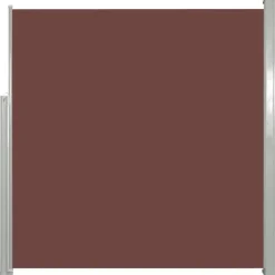 Discount FinePRICE Sisäänvedettävä sivumarkiisi 140 x 300 cm ruskea