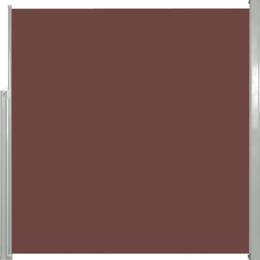 Discount FinePRICE Sisäänvedettävä sivumarkiisi 140 x 300 cm ruskea