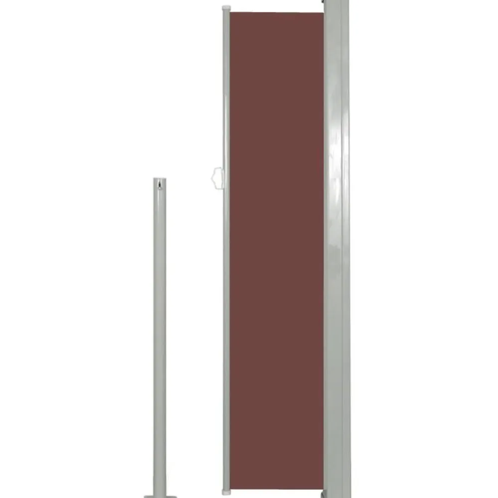 Discount FinePRICE Sisäänvedettävä sivumarkiisi 140 x 300 cm ruskea