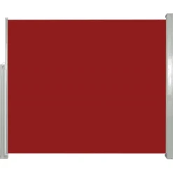 Online FinePRICE Sisäänvedettävä sivumarkiisi 120 x 300 cm punainen