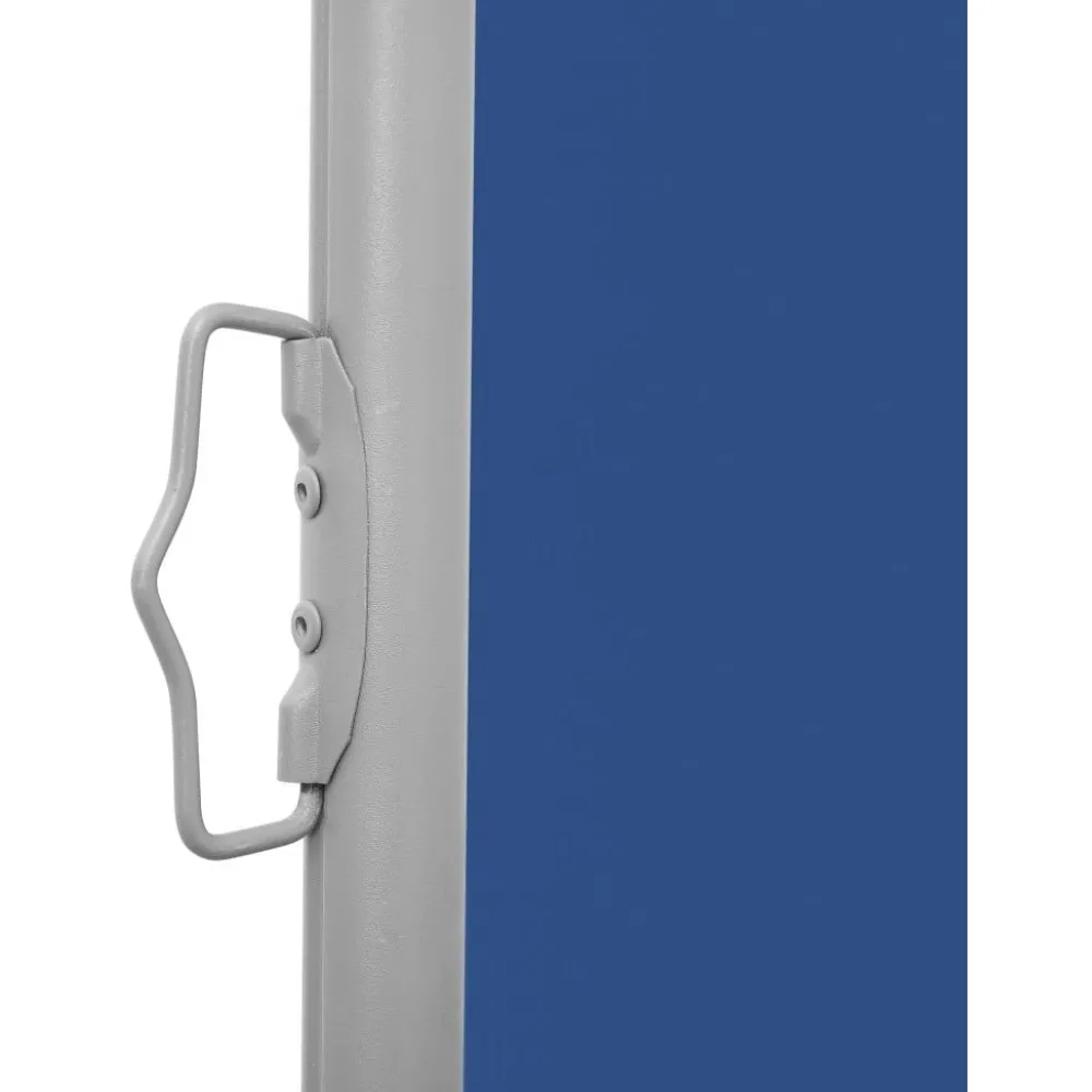 Online FinePRICE Sisäänvedettävä sivumarkiisi 100x600 cm sininen