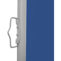 Outlet FinePRICE Sisäänvedettävä sivumarkiisi 120x1000 cm sininen