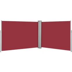 Outlet FinePRICE Sisäänvedettävä sivumarkiisi 120x1000 cm punainen