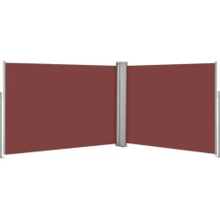 Clearance FinePRICE Sisäänvedettävä sivumarkiisi 120x1000 cm ruskea