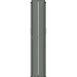 New FinePRICE Sisäänvedettävä sivumarkiisi 117x1200 cm musta