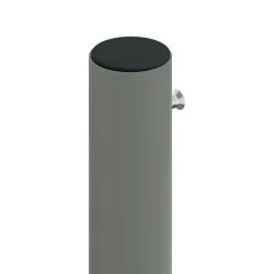 New FinePRICE Sisäänvedettävä sivumarkiisi 117x1200 cm musta