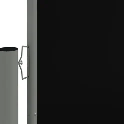 New FinePRICE Sisäänvedettävä sivumarkiisi 117x1200 cm musta