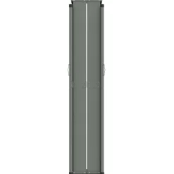 New FinePRICE Sisäänvedettävä sivumarkiisi 117x1200 cm musta