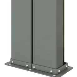 New FinePRICE Sisäänvedettävä sivumarkiisi 117x1200 cm musta