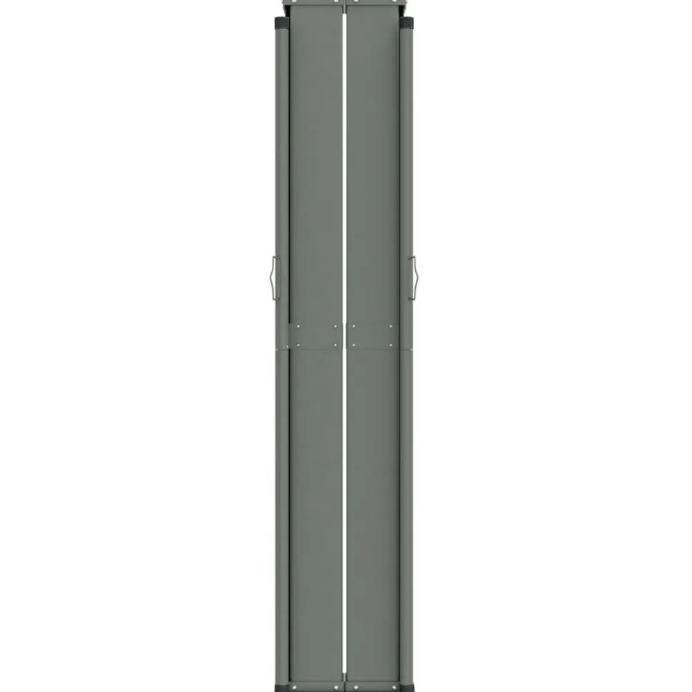 New FinePRICE Sisäänvedettävä sivumarkiisi 117x1200 cm musta