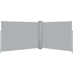 Clearance FinePRICE Sisäänvedettävä sivumarkiisi 120x1000 cm antrasiitti