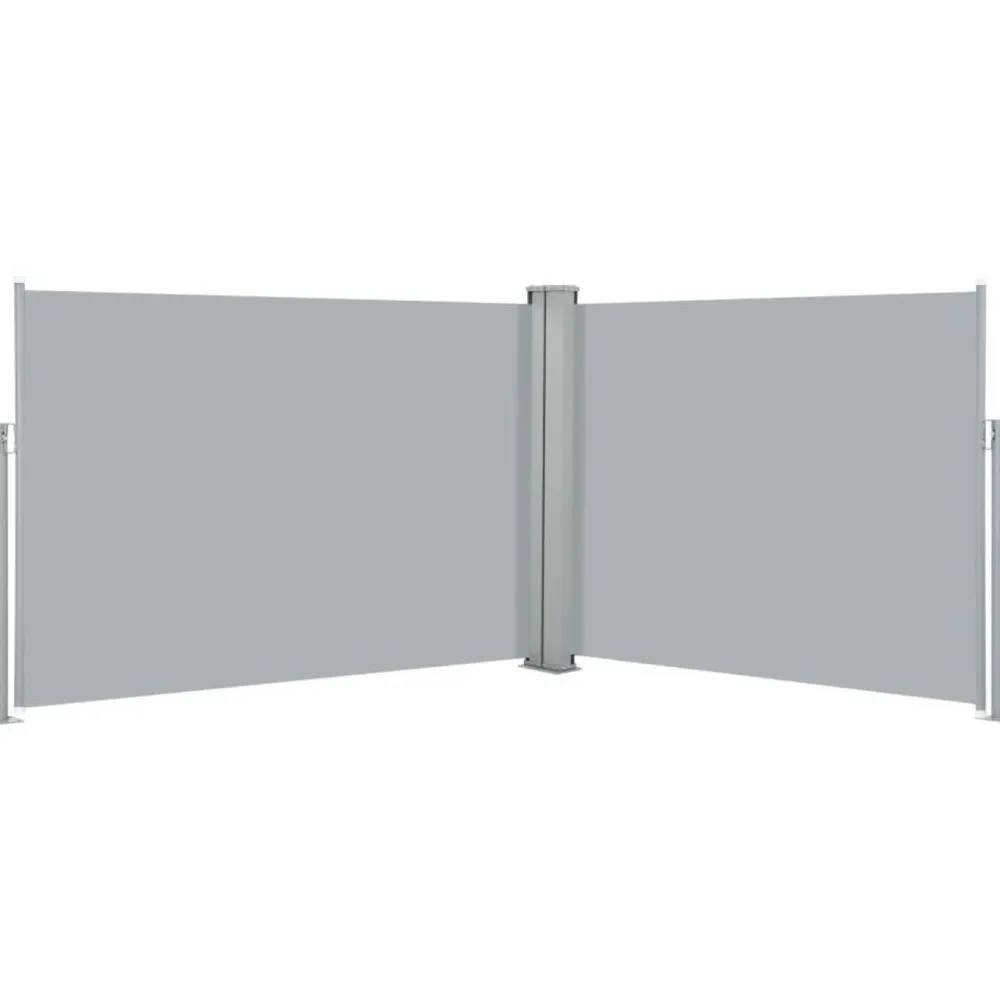 Clearance FinePRICE Sisäänvedettävä sivumarkiisi 120x1000 cm antrasiitti