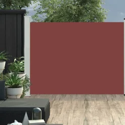 Clearance FinePRICE Sisäänvedettävä terassin sivumarkiisi 140x500 cm ruskea