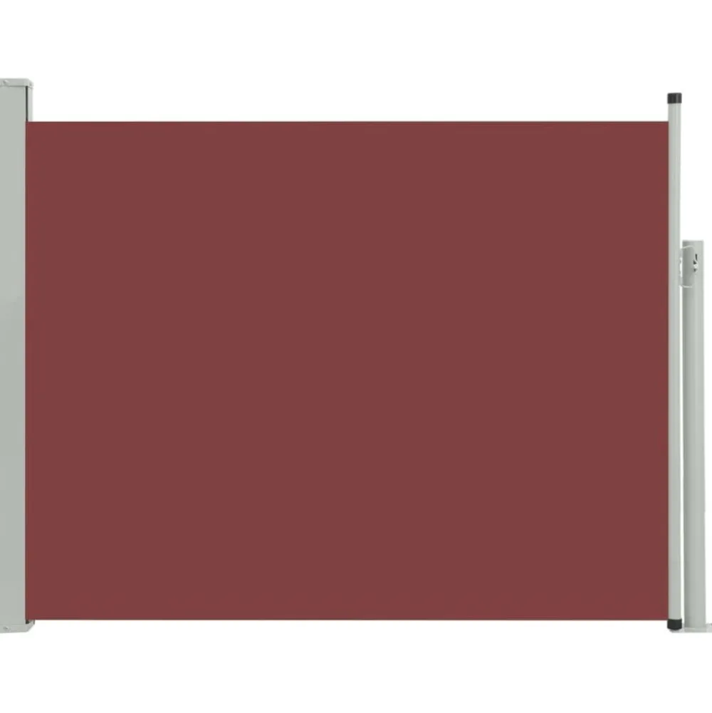 Clearance FinePRICE Sisäänvedettävä terassin sivumarkiisi 140x500 cm ruskea