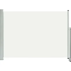 Online FinePRICE Sisäänvedettävä terassin sivumarkiisi 80x300 cm kerma