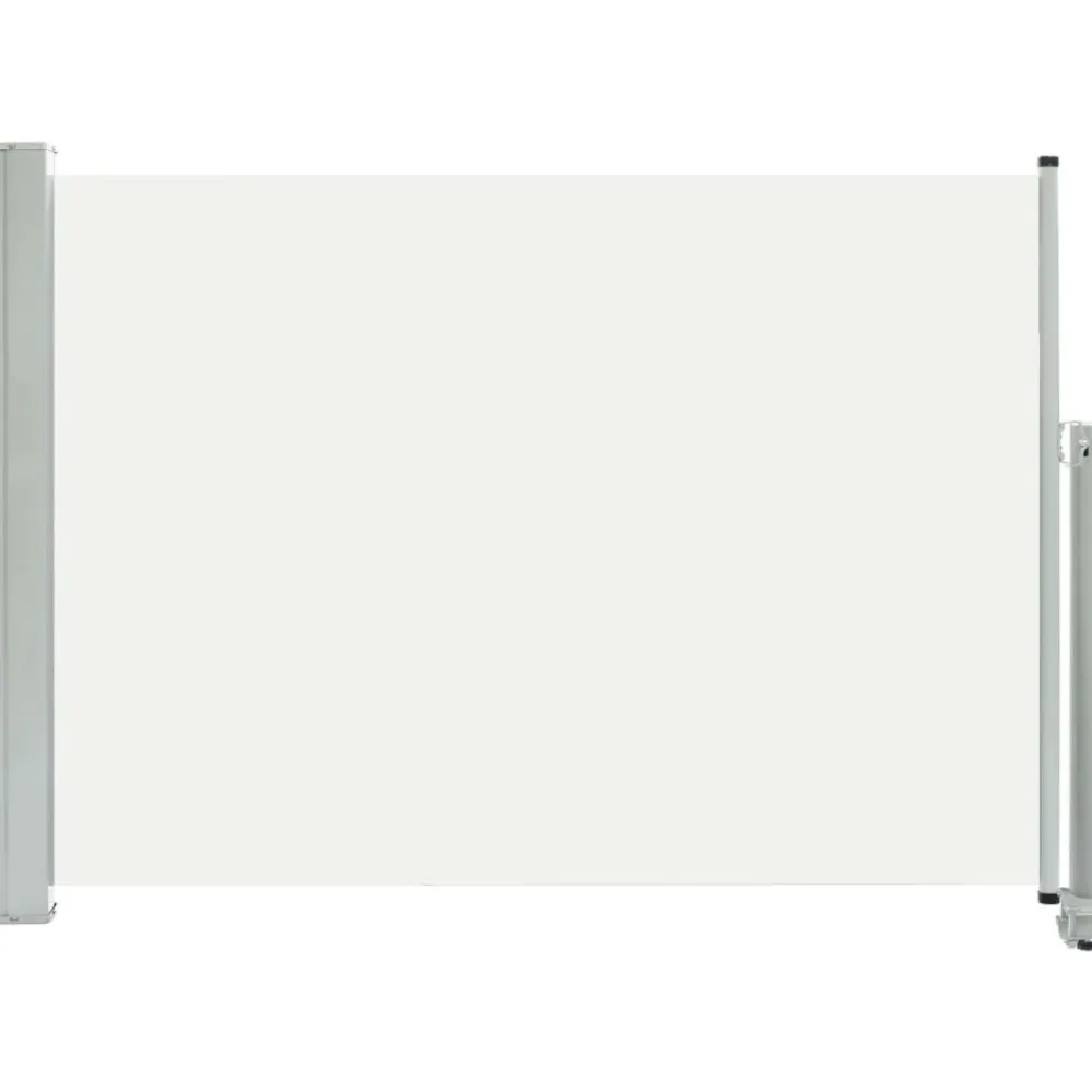 Online FinePRICE Sisäänvedettävä terassin sivumarkiisi 80x300 cm kerma