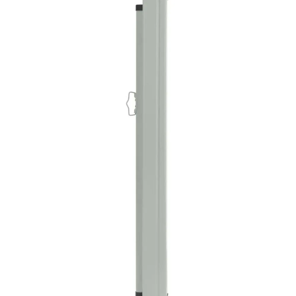 New FinePRICE Sisäänvedettävä terassin sivumarkiisi 100x500 cm musta