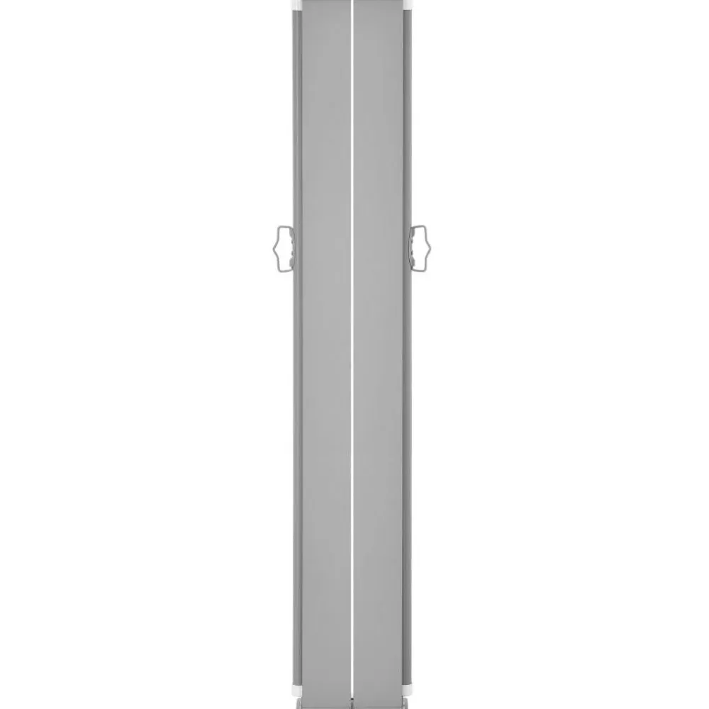 Outlet FinePRICE Sisäänvedettävä terassin sivumarkiisi 170x1200 cm ruskea