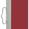 New FinePRICE Sisäänvedettävä terassin sivumarkiisi 80x300 cm punainen