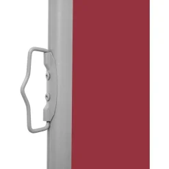 Clearance FinePRICE Sisäänvedettävä terassin sivumarkiisi 600x160 cm punainen