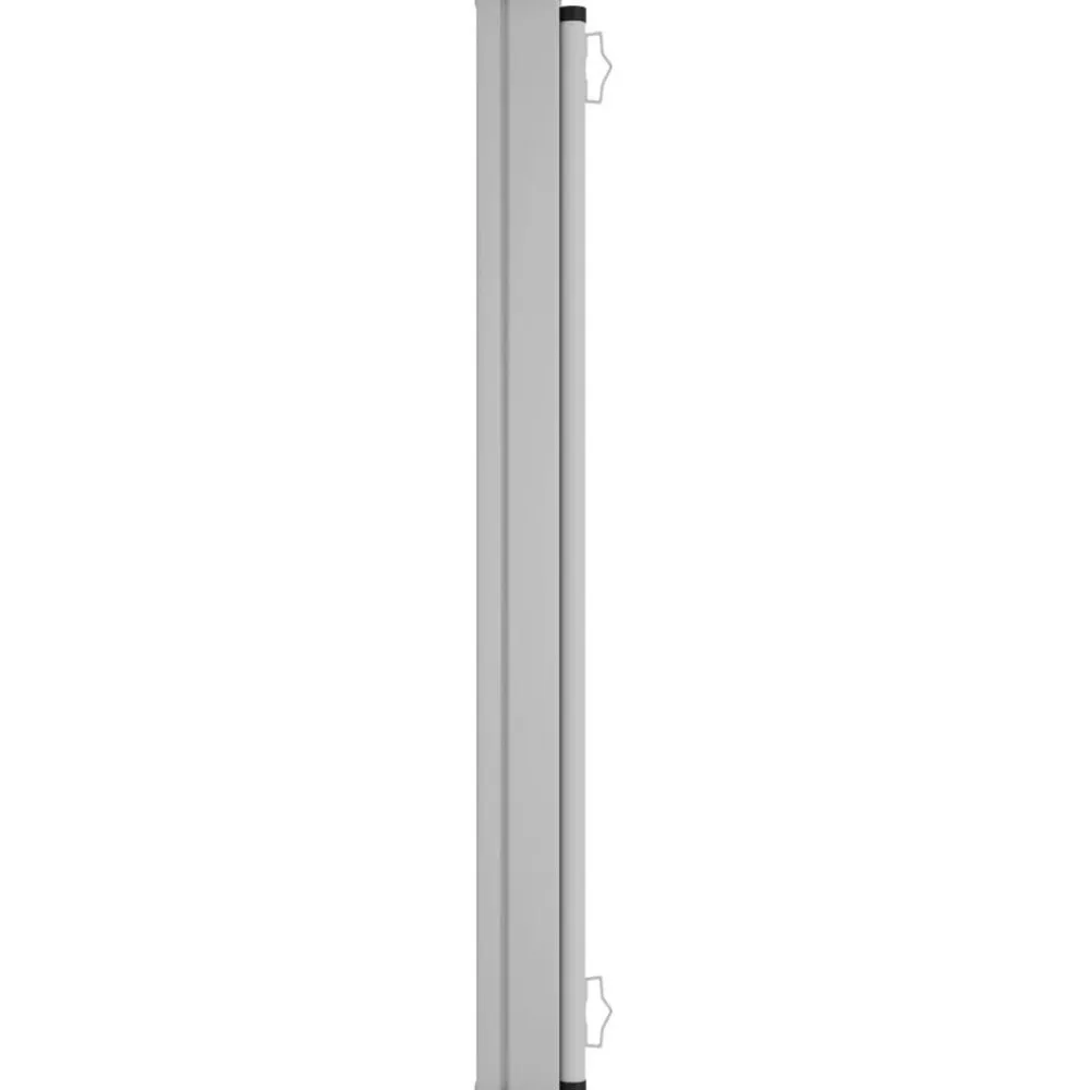 New FinePRICE Sisäänvedettävä terassin sivumarkiisi 600x160 cm ruskea