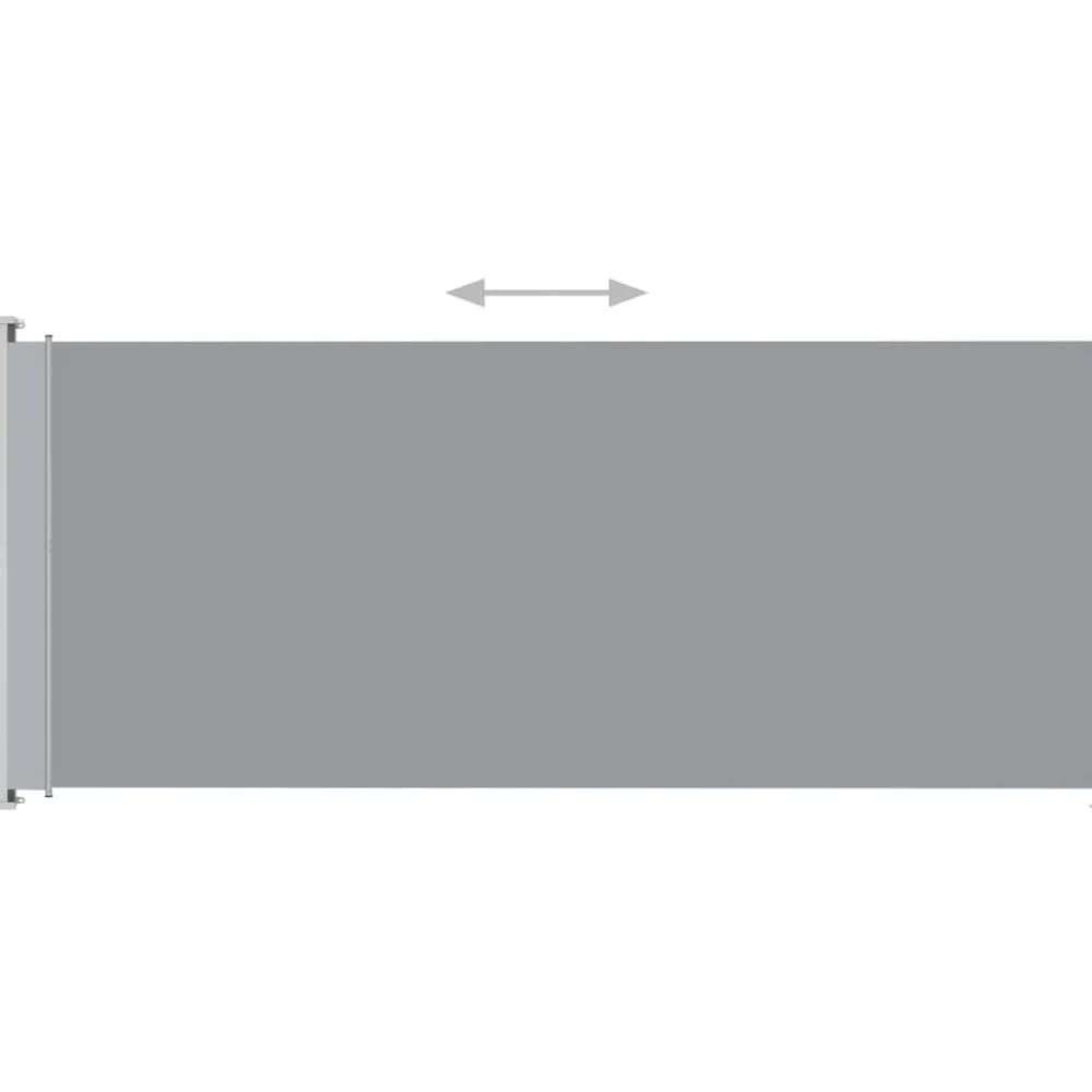 FinePRICE Sisäänvedettävä terassin sivumarkiisi 220x500 cm antrasiitti