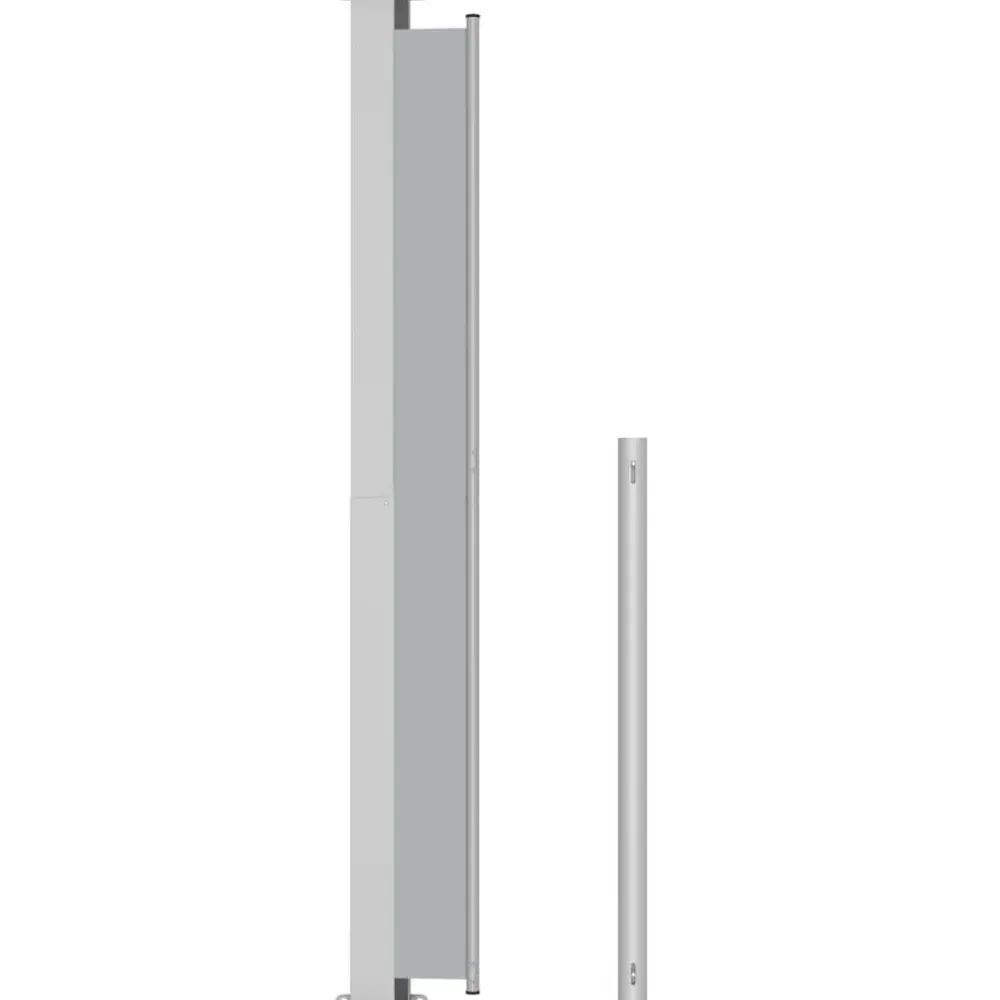 FinePRICE Sisäänvedettävä terassin sivumarkiisi 220x500 cm antrasiitti