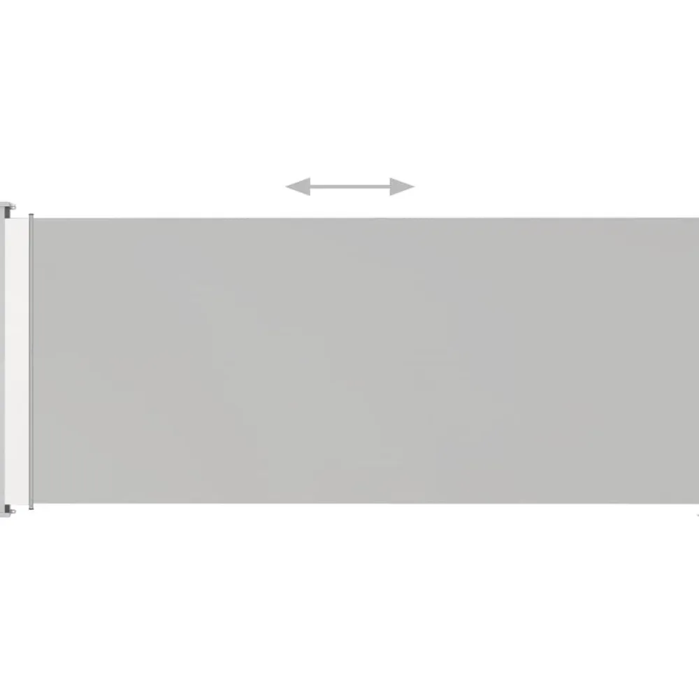 Online FinePRICE Sisäänvedettävä terassin sivumarkiisi 180x500 cm kerma