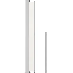 Online FinePRICE Sisäänvedettävä terassin sivumarkiisi 180x500 cm kerma