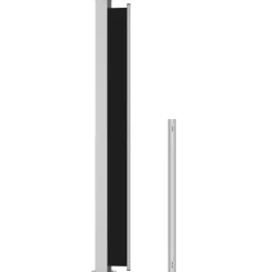 New FinePRICE Sisäänvedettävä terassin sivumarkiisi 200x300 cm musta
