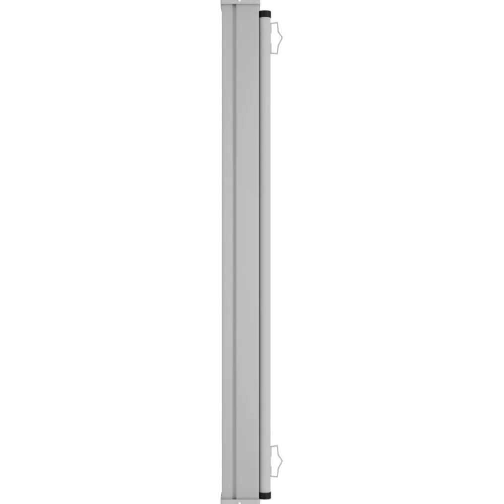 Best FinePRICE Sisäänvedettävä terassin sivumarkiisi 600x160 cm musta