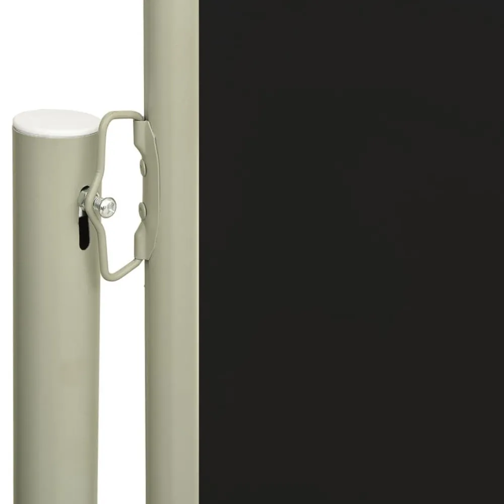 FinePRICE Sisäänvedettävä terassin sivumarkiisi 117x600 cm ruskea