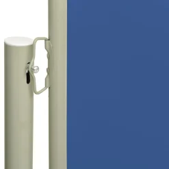 FinePRICE Sisäänvedettävä terassin sivumarkiisi 117x600 cm ruskea