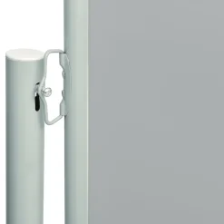 FinePRICE Sisäänvedettävä terassin sivumarkiisi 117x600 cm ruskea