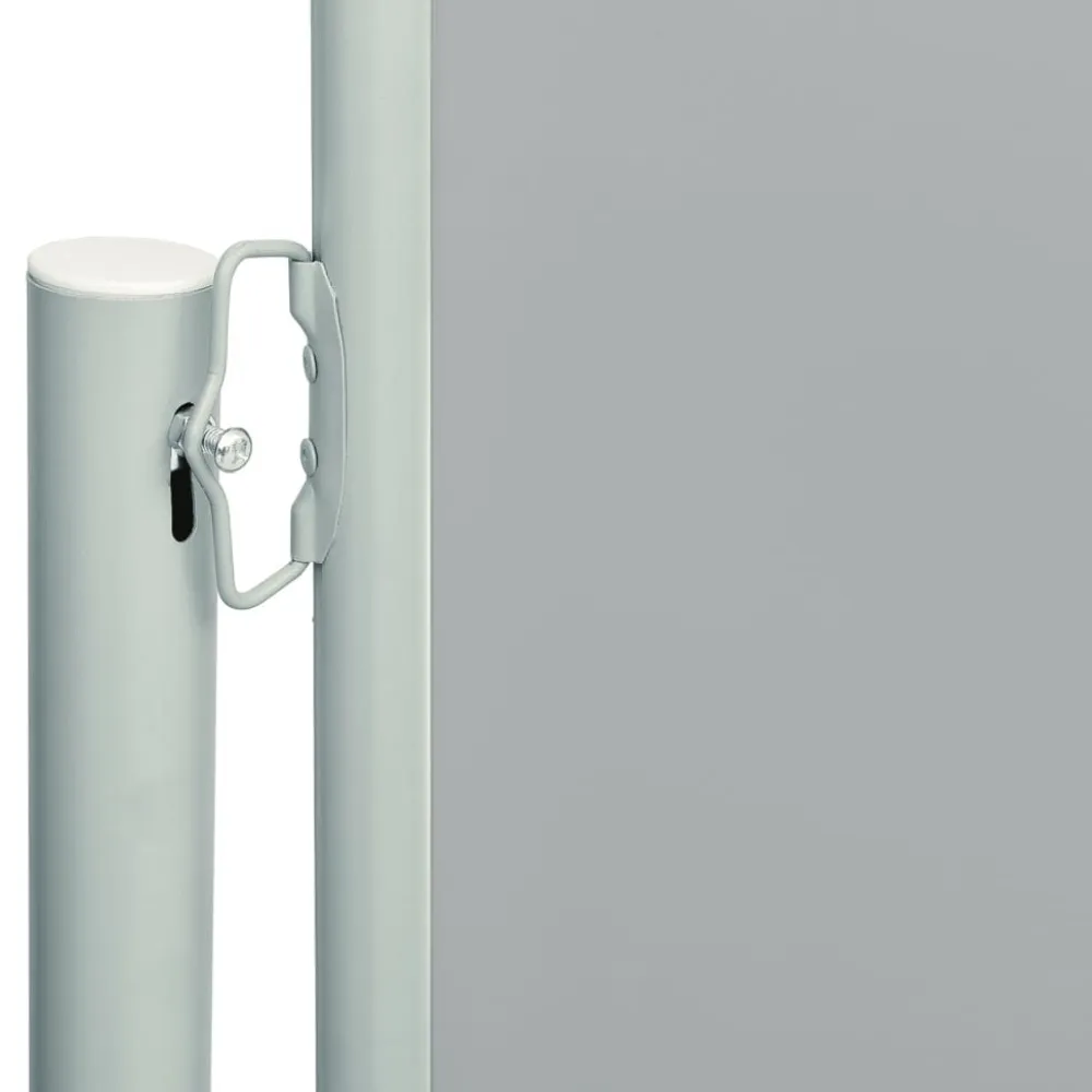 FinePRICE Sisäänvedettävä terassin sivumarkiisi 117x600 cm ruskea